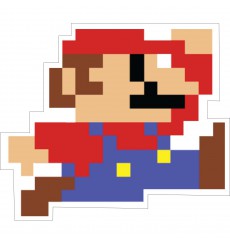 Sticker Mario pixelisé