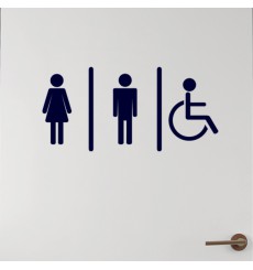 Sticker Homme, Femme, Handicapé
