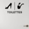 Sticker Toilettes - Féminin, masculin - stickers wc & stickers toilette - fanastick.com