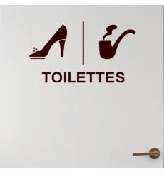 Sticker Toilettes - Féminin, masculin