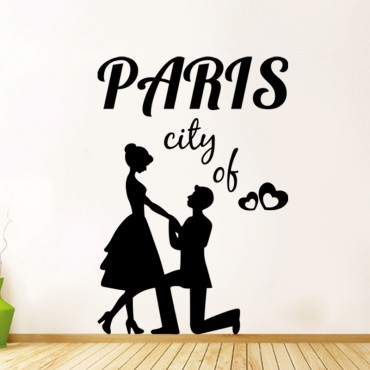 Sticker Paris ville de l'amour - stickers paris & stickers muraux - fanastick.com