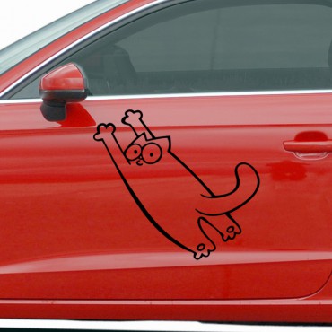 Sticker Chat à l'extérieur de la voiture - stickers animaux & stickers muraux - fanastick.com