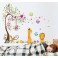 Sticker géant - Arbre, fleurs, girafe et lion - stickers chambre bébé & stickers enfant - fanastick.com