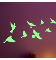Sticker Phosphorescent oiseaux