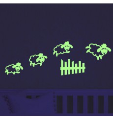 Sticker saut de mouton phosphorescents
