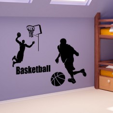  Sticker Les joueurs de basket