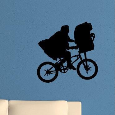 Sticker E.T. vélo volant - stickers personnages & stickers muraux - fanastick.com