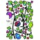 Sticker arbre, oiseaux et cœurs - stickers arbre & stickers muraux - fanastick.com