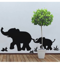 Sticker Marche d'éléphants
