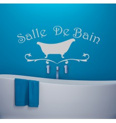 Sticker Salle de bain design baignoire