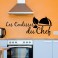 Sticker Les coulisses du chef - stickers citations & stickers muraux - fanastick.com