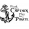 Sticker Work like a captain - stickers pirates & stickers enfant - fanastick.com
