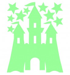 Sticker phosphorescent château