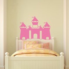  Sticker Tête de lit château de princesse