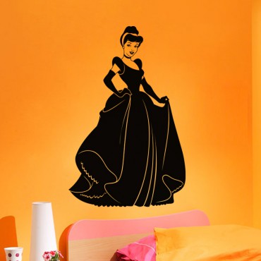 Sticker Silhouette princesse - stickers princesse & stickers enfant - fanastick.com