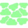 Sticker phosphorescent nuages - stickers nuages & stickers enfant - fanastick.com