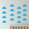 Sticker 30 nuages - stickers nuages & stickers enfant - fanastick.com