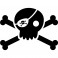Sticker Tête de mort pirate - dola & stickers muraux - fanastick.com