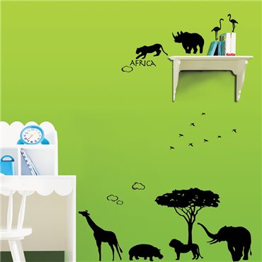 Sticker animaux d'Afrique - stickers animaux & stickers muraux - fanastick.com