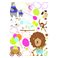 Sticker lion et animaux avec parties tableau blanc - stickers chambre enfant & stickers enfant - fanastick.com