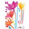 Sticker fleurs arc-en-ciel +15 cristaux Swarovski - stickers swarovski® elements & stickers muraux - fanastick.com