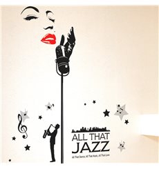 Sticker Chanteur de Jazz