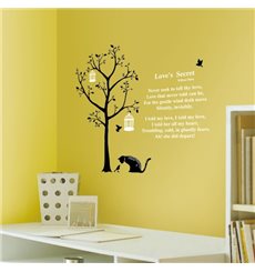 Sticker arbre et chats