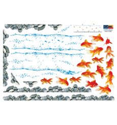 Sticker poissons rouges