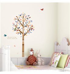Sticker arbre et oiseaux