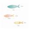 Sticker banc de poissons multicolores - stickers animaux & stickers muraux - fanastick.com
