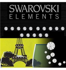 Sticker 15 Cristaux adhésifs 3mm SWAROVSKI® ELEMENTS - couleur cristal