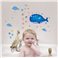 Sticker avec bulles et baleines - stickers animaux enfant & stickers enfant - fanastick.com