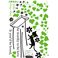 Sticker Balançoire dans du lierre avec chat - stickers nature & stickers muraux - fanastick.com