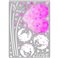 Sticker coeur en fleur rose + 30 Swarovski Elements - stickers swarovski® elements & stickers muraux - fanastick.com