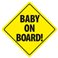 Sticker auto Plaque Baby on board - stickers bébé à bord & stickers muraux - fanastick.com