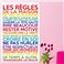 Sticker poster les règles de la maison multicolore - stickers citations & stickers muraux - fanastick.com