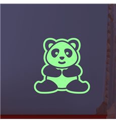 Sticker phosphorescent panda