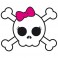 Sticker Skull girl - stickers tête de mort & stickers muraux - fanastick.com