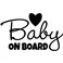 Sticker Bébé à bord coeur - stickers bébé à bord & stickers muraux - fanastick.com