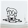 Sticker Humide chiot - stickers chien & stickers muraux - fanastick.com