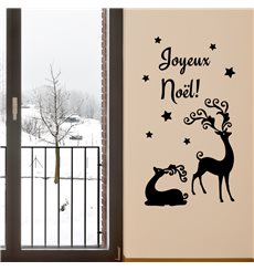 Sticker Rennes de Noël (français)