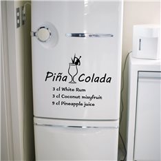  Sticker déco cocktail Pina Colada