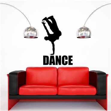 Sticker danseur de hip-hop - stickers personnages & stickers muraux - fanastick.com