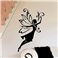 Sticker fée avec des motifs floraux - stickers chambre fille & stickers enfant - fanastick.com