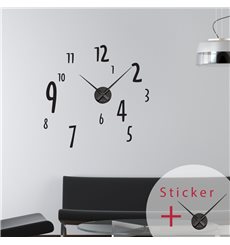 Sticker horloge avec chiffres