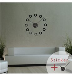 Sticker horloge avec ronds