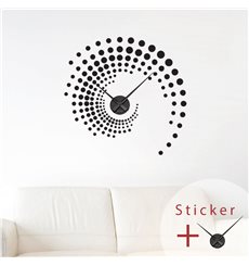 Sticker horloge spirale