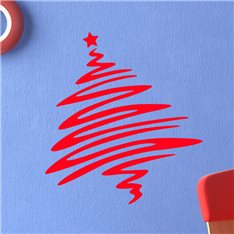  Sticker Arbre de Noël Pop Art