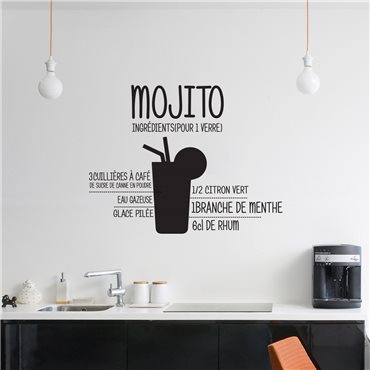 Sticker Mojito - stickers cuisine & stickers muraux - fanastick.com