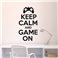 Sticker Keep Calm and game on - stickers geek & stickers muraux - fanastick.com